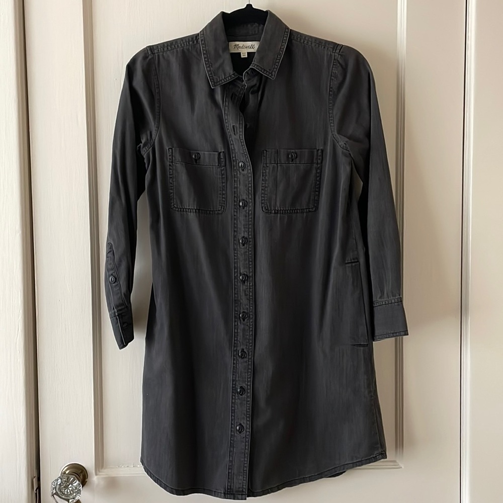 Madewell Black Denim Dress XXS